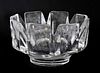 An Orrefors 'Corona' crystal glass bowl,