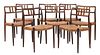 A set of eight rosewood 'Model 79' chairs, §