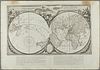 "NOUVELLE MAPPE MONDE", map belonging to the "Atlas Universel, dressé sur les meilleures cartes modernes", second half of the 18th century. 
Illuminat