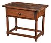 Continental Baroque Walnut One Drawer Table