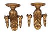 Pair of Classical Carved Giltwood Wall Brackets