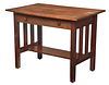 American Arts and Crafts Oak Library Table