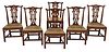 Set of Six Period Chippendale Mahogany Side Chairs
