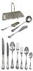Set of Continental Silver Flatware, 92 Pieces
