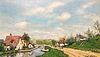 M LICHTENBERG oil on canvas SPRING TIME IN PANY FRANCE