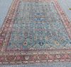 ANTIQUE BLUE MAHAL RUG 10 ft 8 by 14 ft 6 inches