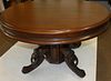 VICTORIAN RING CARVED WALNUT DINE TABLE