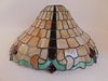 OLD LEADED GLASS HANGING LAMP