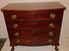 CHIPPENDALE BOW FRONT CHEST