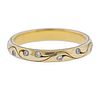 McTeigue 18K Gold Diamond Wedding Bend Ring