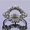Mid Century Platinum Diamond Engagement Ring Setting