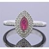 Rhapsody Platinum Diamond Ruby Ring
