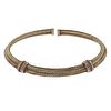 David Yurman 14K Gold Ruby Cable Collar Necklace 