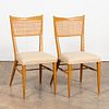PAIR, PAUL MCCOBB DIRECTIONAL CANED SIDE CHAIRS