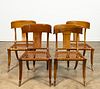 SET 4 "ARES" KLISMOS SIDE CHAIRS BY KREISS