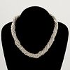 TIFFANY & CO. TORSADE BEAD STERLING NECKLACE