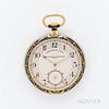 Vacheron & Constantin 18kt Gold and Enameled Open-face Watch