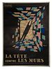 Bernard Villemot (French, 1911-1989) 'La Tete Contre les Murs' Movie Poster