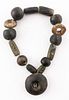Ancient Precolumbian Primitive Stone Bead Necklace