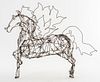Mid-Century Modern 'Pegasus' Wire Horse Sculpture