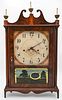 Seth Thomas Off Center Federal Pillar and Scroll Shelf Clock
having wooden works
height 30 inches
Provenance: Fifty Year Personal Collection of Clocks