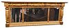 Federal Gilt Three Part Over Mantle Mirror
circa 1830
height 21 inches, width 55 inches