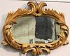 Italian Giltwood "Bull Rush" Mirror having carved giltwood frame with hand wrought iron strapping on back 18th century or later 24 x 32 inches Purchas
