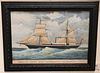 American School
19th century
"American Steam Yacht S.Y. Margarita Com. J.W. Scott"
watercolor and gouache on paper
signed lower right "Spencer" and ti