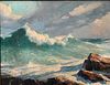 Gordon Grant
British/American, 1875 - 1962
Waves Crashing on the Rocks
signed lower left "Gordon Grant"
oil on canvas
28 x 36 inches