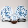 Group of Twelve Chinese Blue and White Porcelain Plates