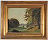 CHARLES ZACO LANDSCAPE OIL ON CANVAS PAINTING