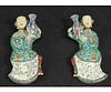 PAIR OF 19th C. CHINESE LADIES WALL HANGERS