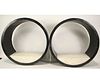 PAIR OF MARBLE TILED WALL MOUNT DISPLAY SHELVES