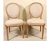 LOT OF SIX FRENCH STYLE BALLON BACK SIDE CHAIRS