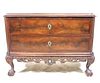 ANTIQUE MAHOGANY TWO DRAWER CHEST
