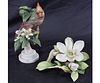 ROYAL WORCESTER RED CARDINAL AND FLOWER