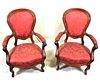 PAIR OF ANTIQUE VICTORIAN ARMCHAIRS