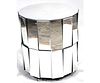 CONTEMPORARY MIRRORED END TABLE
