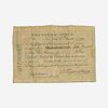 [Hamilton, Alexander] [Panic of 1792] Deferred Stock Certificate of the United States
