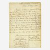 [Hamilton, Alexander] [Panic of 1792] Manuscript Document