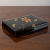 Japanese Gilt-Decorated Black Lacquer Box