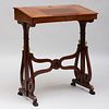 Rare Directoire Brass and Ormolu-Mounted Mahogany and Ebonized Slant-Front Standing Desk