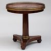 Fine Regency Brass-Mounted Scagliola and Rosewood Center Table
