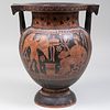 Large Greek Attic Style Pottery Vase, After the Antique