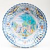 Nuremberg Polychromed Delft Charger with Classical Scene