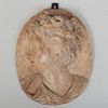 Carved Marble Profile Portrait of a Woman, Possibly Emblematic of Spring, After the Antique