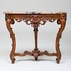 RÃ©gence Carved Oak Console Table, Possibly Belgian