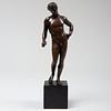 Bronze of a Male Nude Athlete, After the Antique
