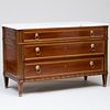 Late Louis XVI Brass-Mounted and Inlaid Mahogany Commode