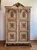 French Hand Painted Armoire 